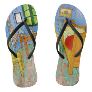 Vincent Van Gogh Das Schlafzimmer in Arles Badesandalen