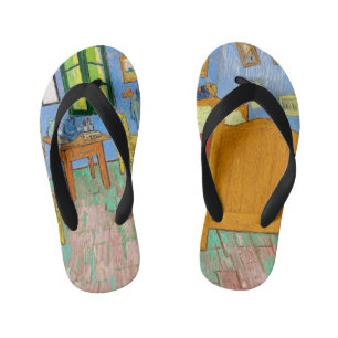 Vincent Van Gogh Das Schlafzimmer in Arles Kinderbadesandalen