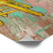 Vincent Van Gogh Das Schlafzimmer in Arles Poster (Ecke)