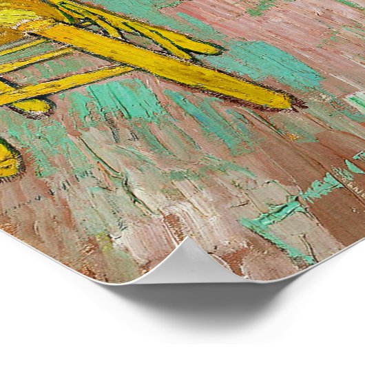 Vincent Van Gogh Das Schlafzimmer in Arles Poster (Ecke)