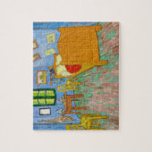 Vincent Van Gogh Das Schlafzimmer in Arles Puzzle (Vertikal)