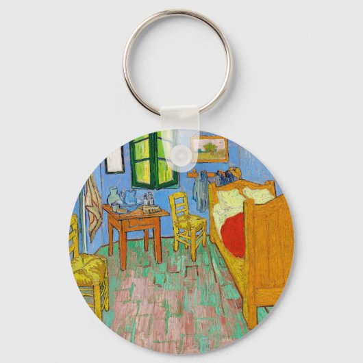 Vincent Van Gogh Das Schlafzimmer in Arles Schlüsselanhänger (Vorderseite)