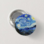 Vincent Van Gogh, Das Sternennacht-Gemälde Button (Vorne & Hinten)