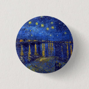 Vincent Van Gogh, Das Sternennacht-Gemälde Button
