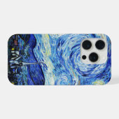 Vincent Van Gogh, Das Sternennacht-Gemälde iPhone Hülle (Rückseite (Horizontal))