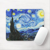 Vincent Van Gogh, Das Sternennacht-Gemälde Mousepad (Mit Mouse)