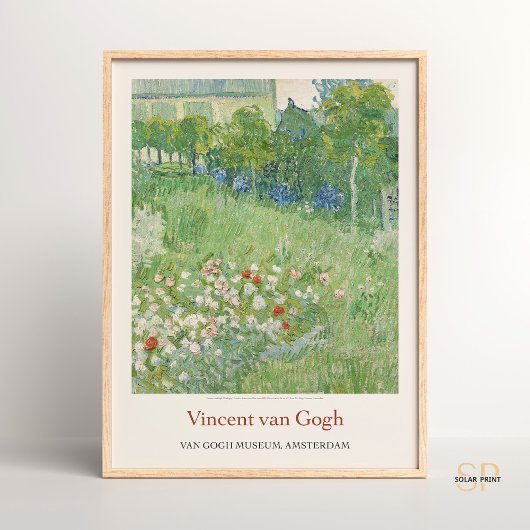 Vincent van Gogh Daubigny's Garden Art Print Retro Poster