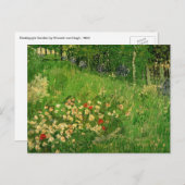 Vincent van Gogh - Daubigny's Garden Postkarte (Vorne/Hinten)