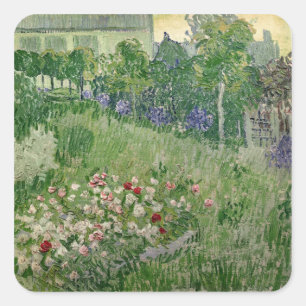 Vincent van Gogh   Daubignys Garten, 1890 Quadratischer Aufkleber