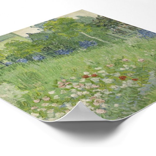 Vincent van Gogh - Daubignys Garten Poster (Ecke)