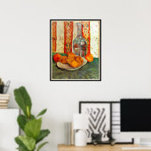 Vincent van Gogh, Decanter und Zitronen Poster (Heimbüro)