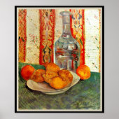 Vincent van Gogh, Decanter und Zitronen Poster (Vorne)