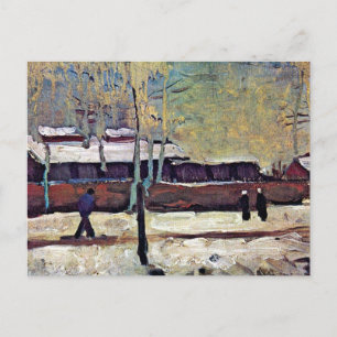 Vincent Van Gogh - Der alte Bahnhof in Eindhoven Postkarte