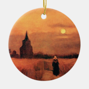Vincent Van Gogh - Der alte Turm auf den Feldern Keramik Ornament