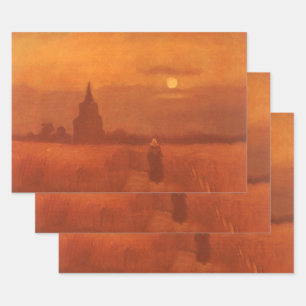 Vincent van Gogh - Der alte Turm im Feld Geschenkpapier Set