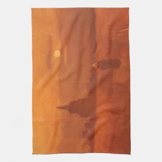 Vincent van Gogh - Der alte Turm im Feld Geschirrtuch (Vertikal)