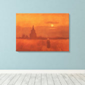 Vincent van Gogh - Der alte Turm im Feld Leinwanddruck (Insitu (Holzboden))