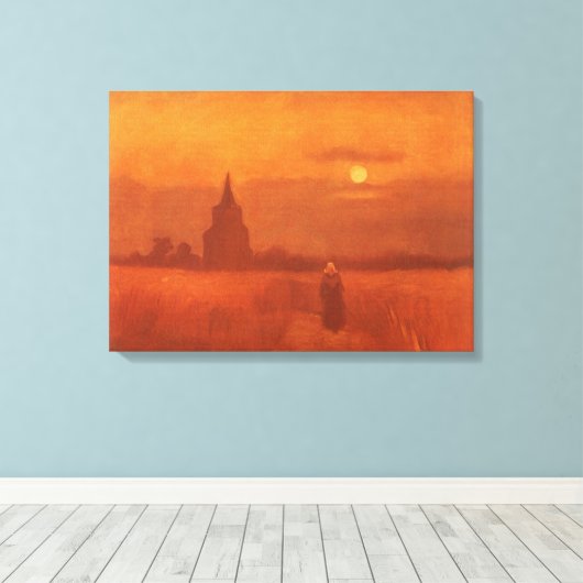 Vincent van Gogh - Der alte Turm im Feld Leinwanddruck (Insitu (Holzboden))