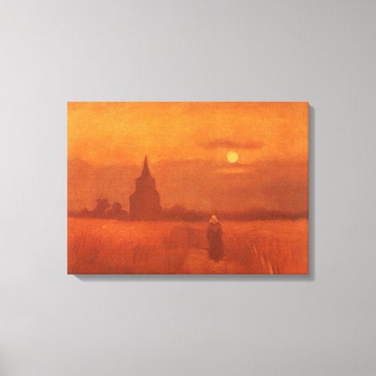 Vincent van Gogh - Der alte Turm im Feld Leinwanddruck (Vorderseite)