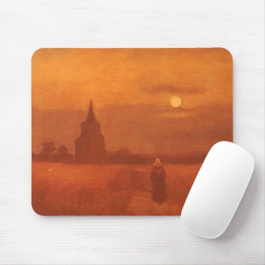 Vincent van Gogh - Der alte Turm im Feld Mousepad (Mit Mouse)