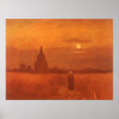 Vincent van Gogh - Der alte Turm im Feld Poster (Vorne)