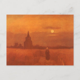 Vincent van Gogh - Der alte Turm im Feld Postkarte