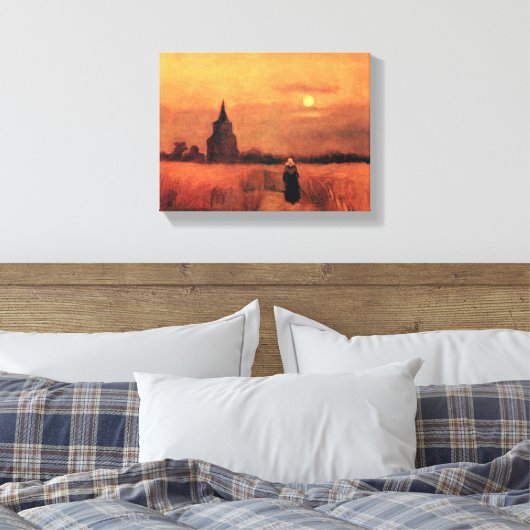Vincent Van Gogh - Der alte Turm in den Feldern Leinwanddruck (Insitu (Schlafzimmer))