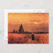 Vincent Van Gogh - Der alte Turm in den Feldern Postkarte (Vorne/Hinten)