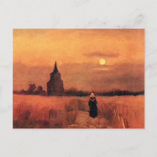 Vincent Van Gogh - Der alte Turm in den Feldern Postkarte (Vorderseite)