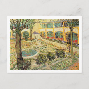 Vincent van Gogh Der Asylgarten in Arles Postkarte