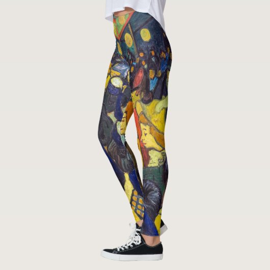 Vincent van Gogh - Der Ballsaal in Arles Leggings (Links)