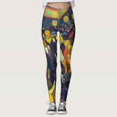 Vincent van Gogh - Der Ballsaal in Arles Leggings (Vorderseite)