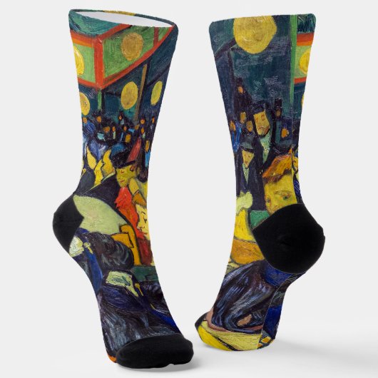 Vincent van Gogh - Der Ballsaal in Arles Socken (Gewinkelt)