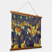 Vincent van Gogh - Der Ballsaal in Arles Wandteppich Mit Holzrahmen (Gewinkelt)
