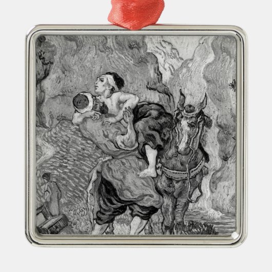 Vincent van Gogh | der barmherzige Samariter Ornament Aus Metall (Vorne)