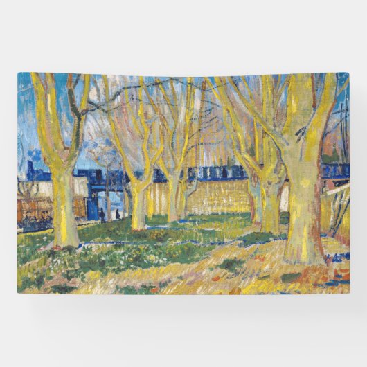 Vincent van Gogh - Der blaue Zug Banner (Horizontal)