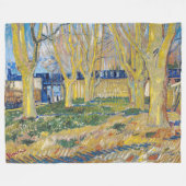 Vincent van Gogh - Der blaue Zug Fleecedecke (Vorderseite (Horizontal))