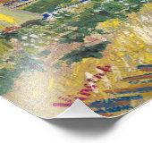 Vincent van Gogh - Der blaue Zug Fotodruck (Ecke)