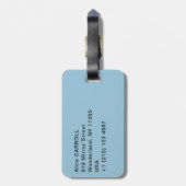 Vincent van Gogh - Der blaue Zug Gepäckanhänger (Rückseite vertikal)