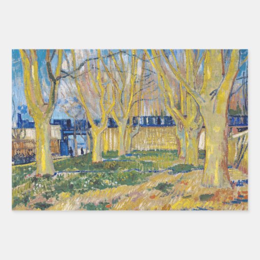 Vincent van Gogh - Der blaue Zug Geschenkpapier Set (Vorderseite 3)