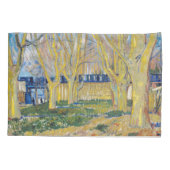 Vincent van Gogh - Der blaue Zug Kissenbezug (Rückseite)