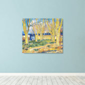 Vincent van Gogh - Der blaue Zug Leinwanddruck (Insitu (Holzboden))