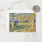 Vincent van Gogh - Der blaue Zug Mitteilungskarte (Vorderseite/Rückseite Beispiel)