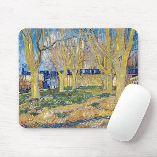 Vincent van Gogh - Der blaue Zug Mousepad (Mit Mouse)