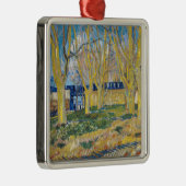 Vincent van Gogh - Der blaue Zug Ornament Aus Metall (Rechts)
