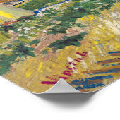 Vincent van Gogh - Der blaue Zug Poster (Ecke)