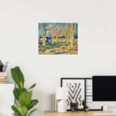 Vincent van Gogh - Der blaue Zug Poster (Heimbüro)