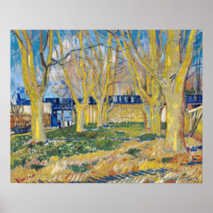 Vincent van Gogh - Der blaue Zug Poster