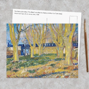 Vincent van Gogh - Der Blaue Zug Postkarte