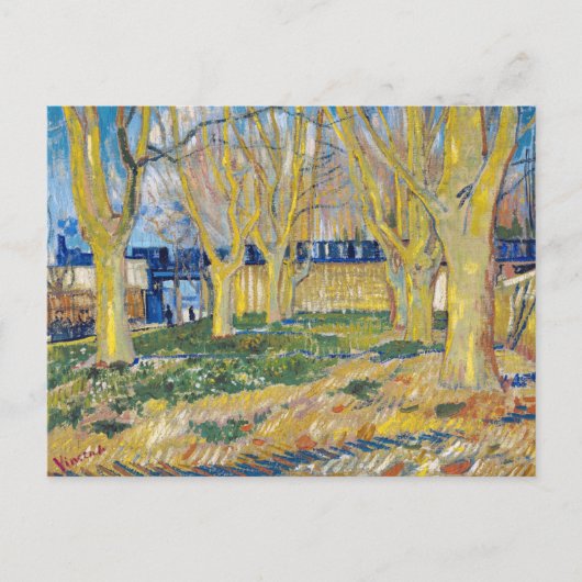 Vincent van Gogh - Der blaue Zug Postkarte (Vorderseite)